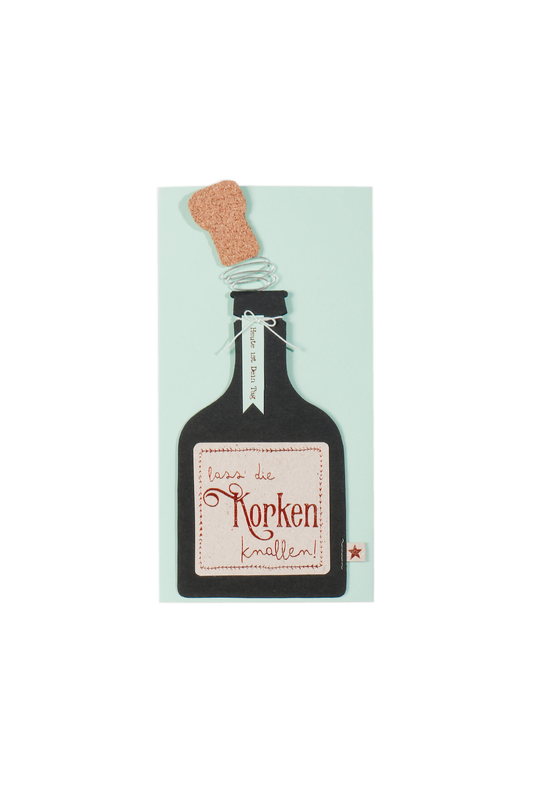 Knallkorken Karte Good old friends – Bild 3
