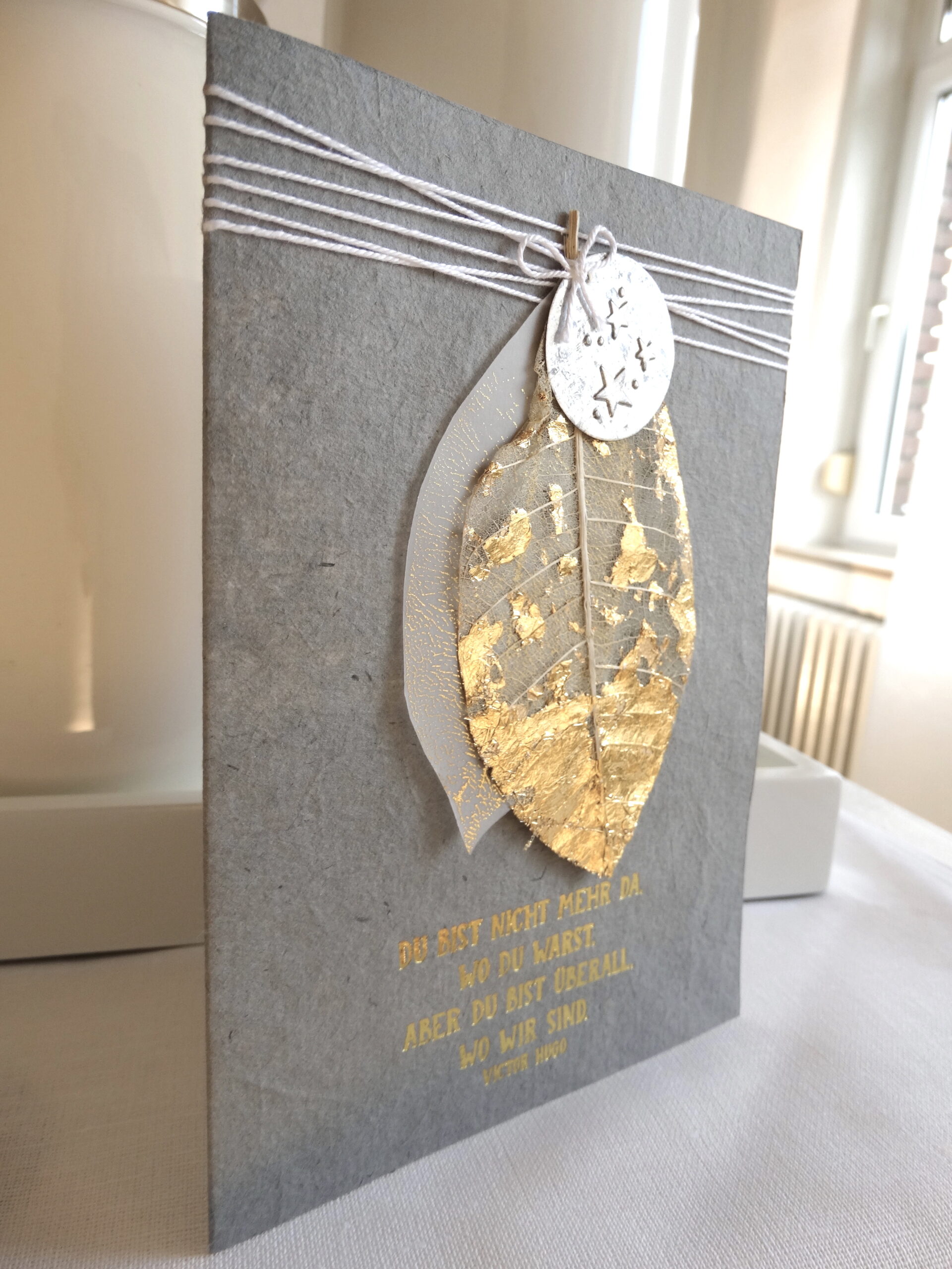 Blätter Trauerkarte Good old friends – Bild 4