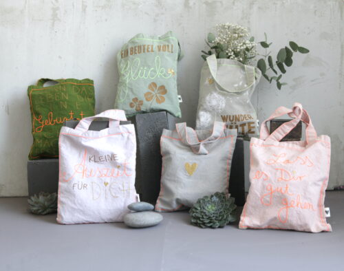 Geschenkbeutel aus Stoff Good old friends