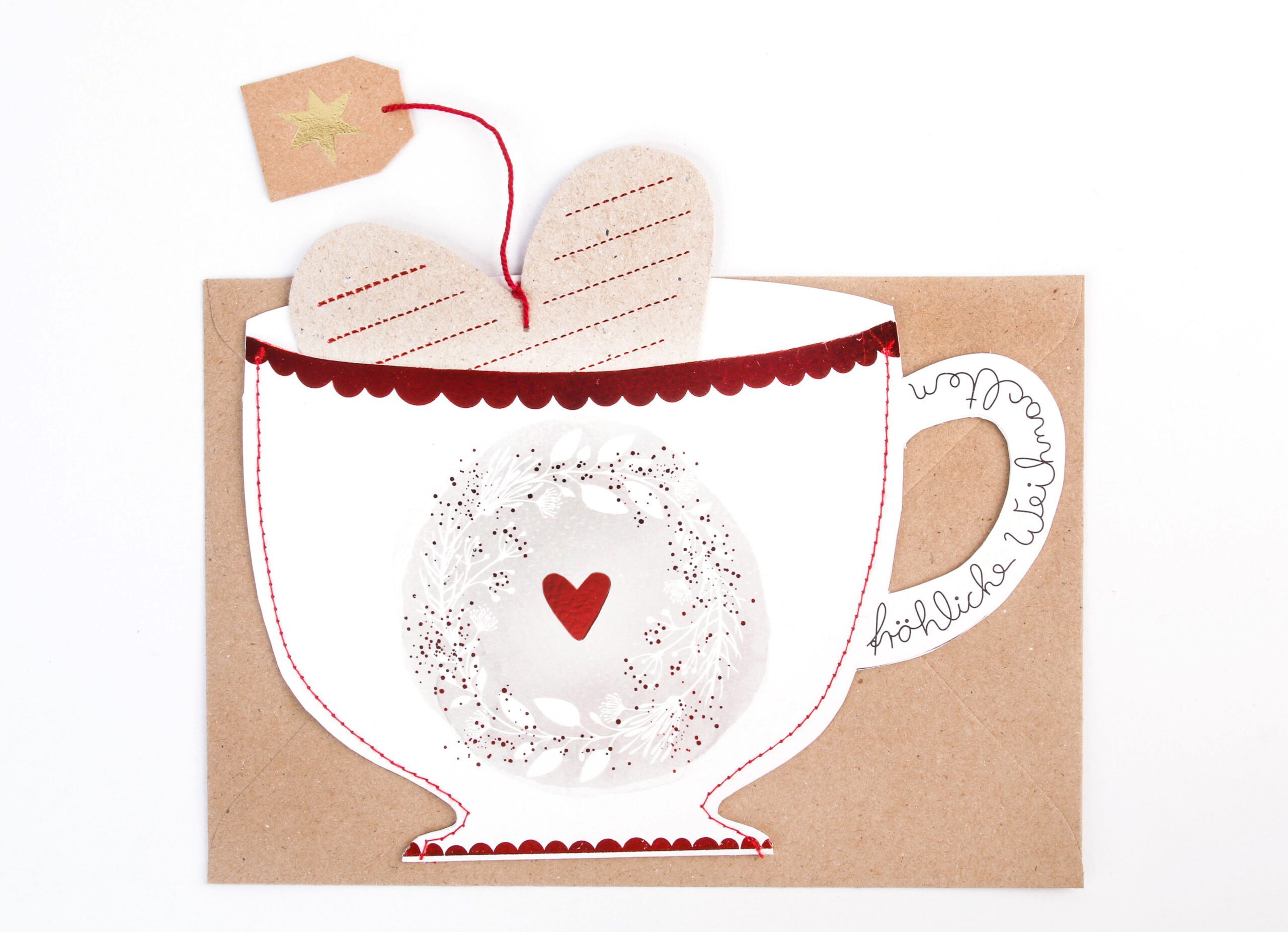 Teetasse Karte good old friends – Bild 3
