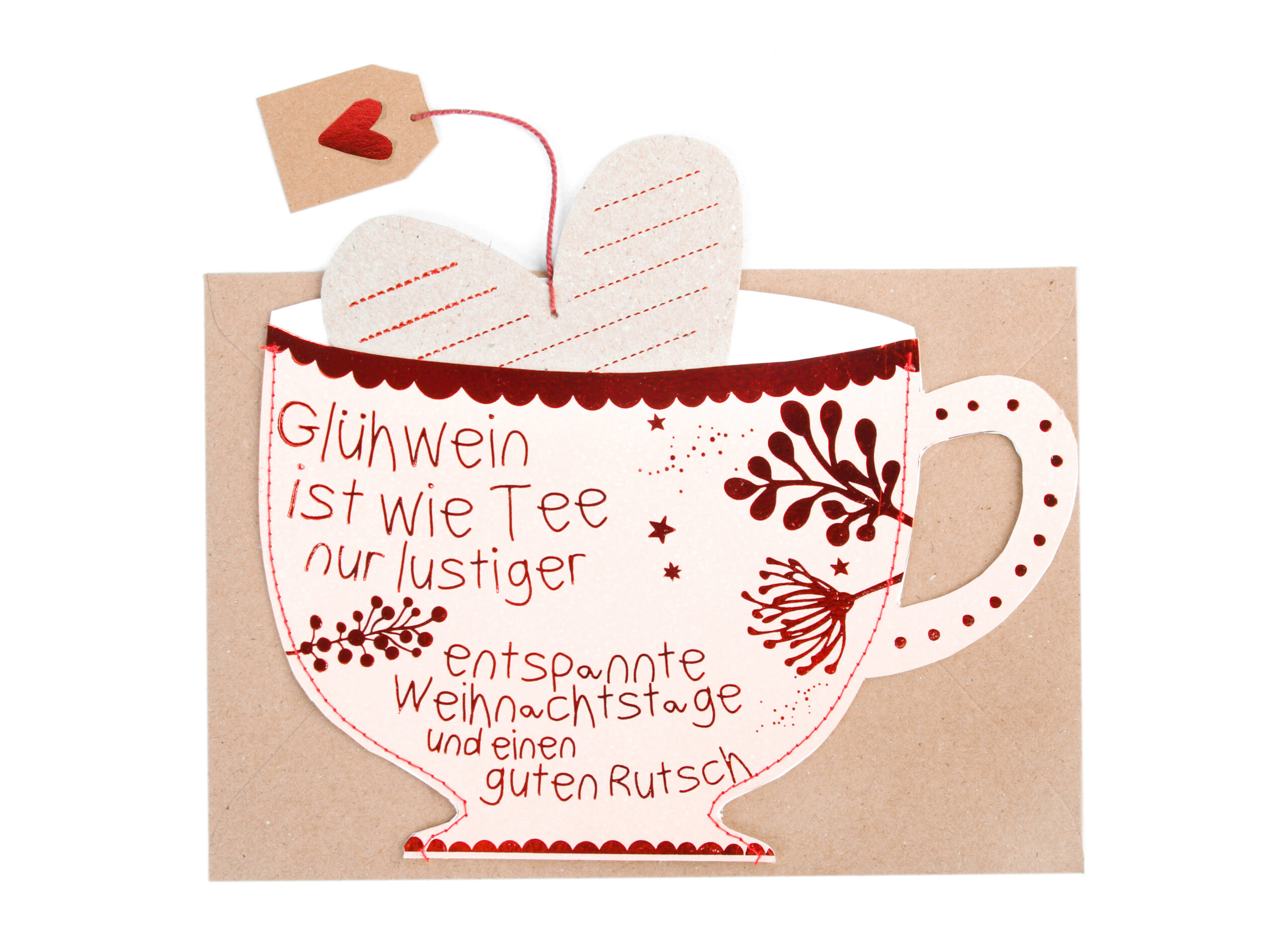 Teetasse Karte good old friends – Bild 4